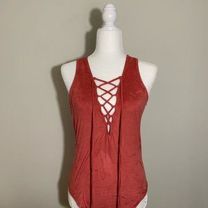 Forever 21 bodysuit - Gorg caged detail on chest